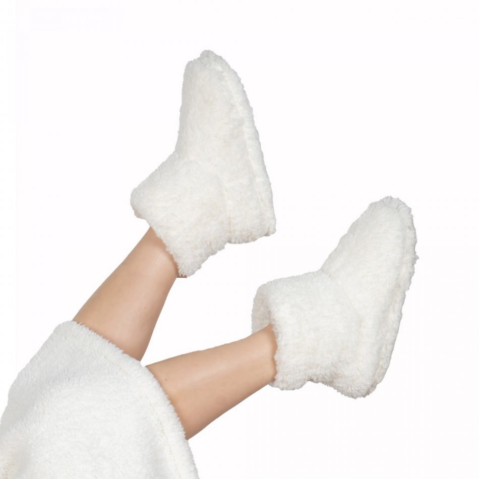 Cosy Boots Sherpa one size ivoor