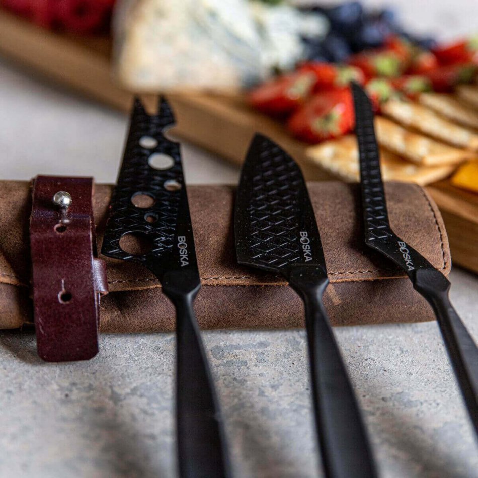 Cheese Knife Set Monaco+ Dark