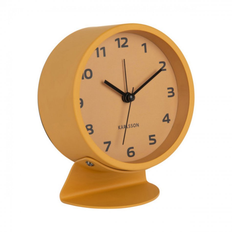 Alarm Clock Cool Retro Mango yellow